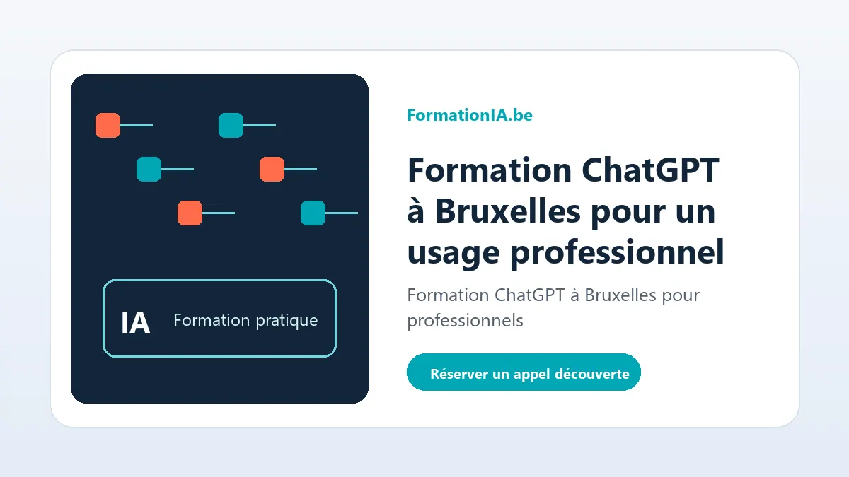 Formation ChatGPT à Bruxelles pour professionnels