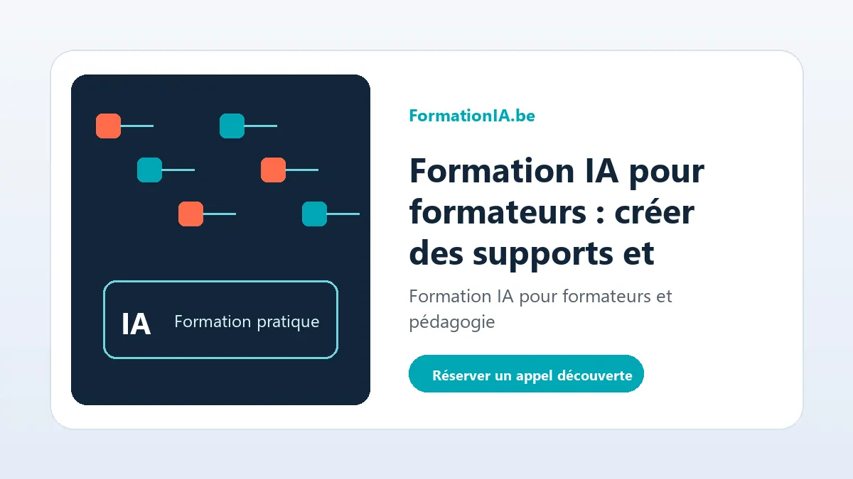 Formation IA pour formateurs et pédagogie