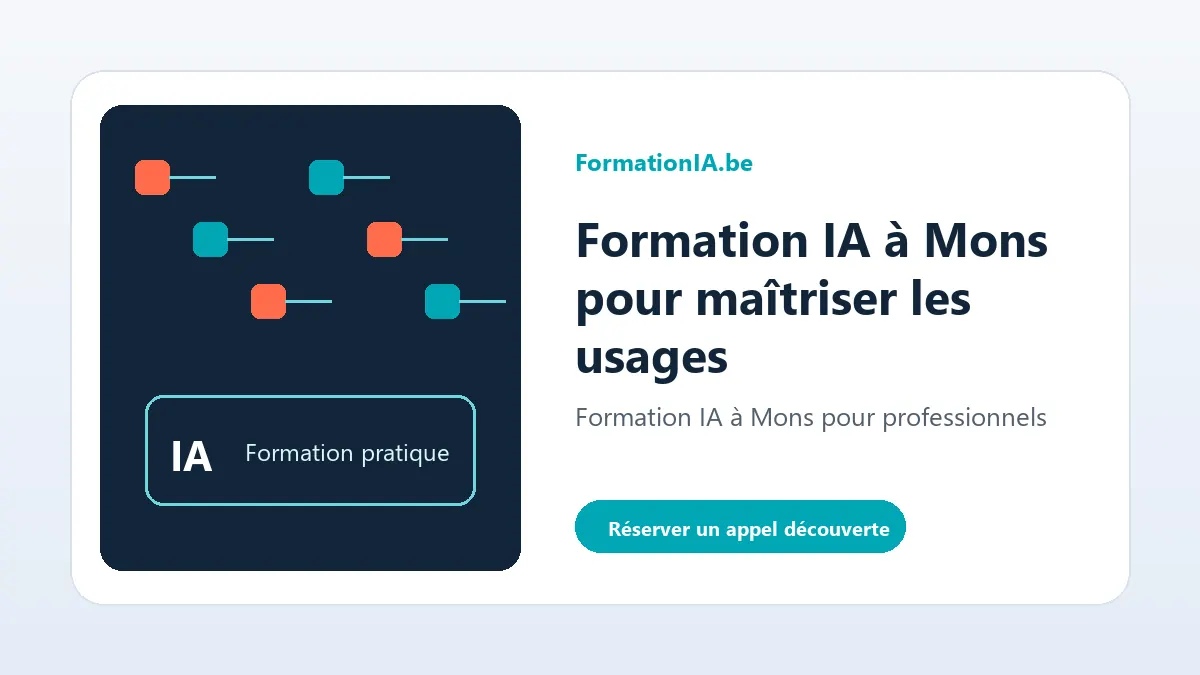 Formation IA à Mons pour professionnels