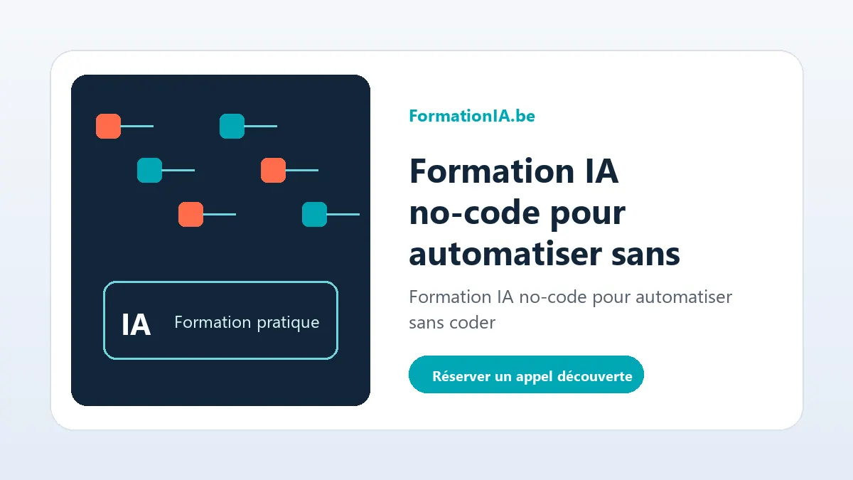 Formation IA no-code pour automatiser sans coder